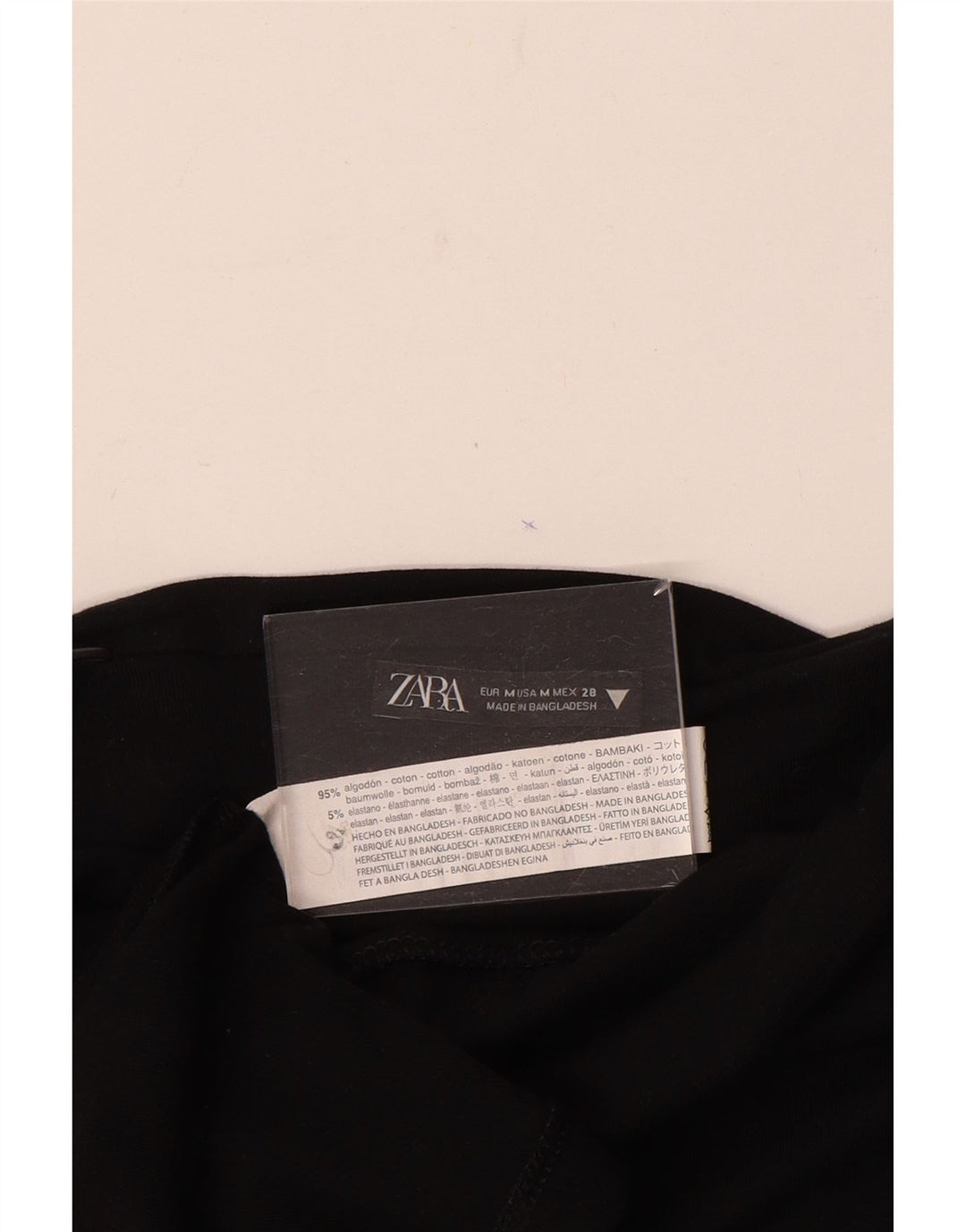 Женское платье-комбинация Zara UK 12, средний черный хлопок, черный цвет