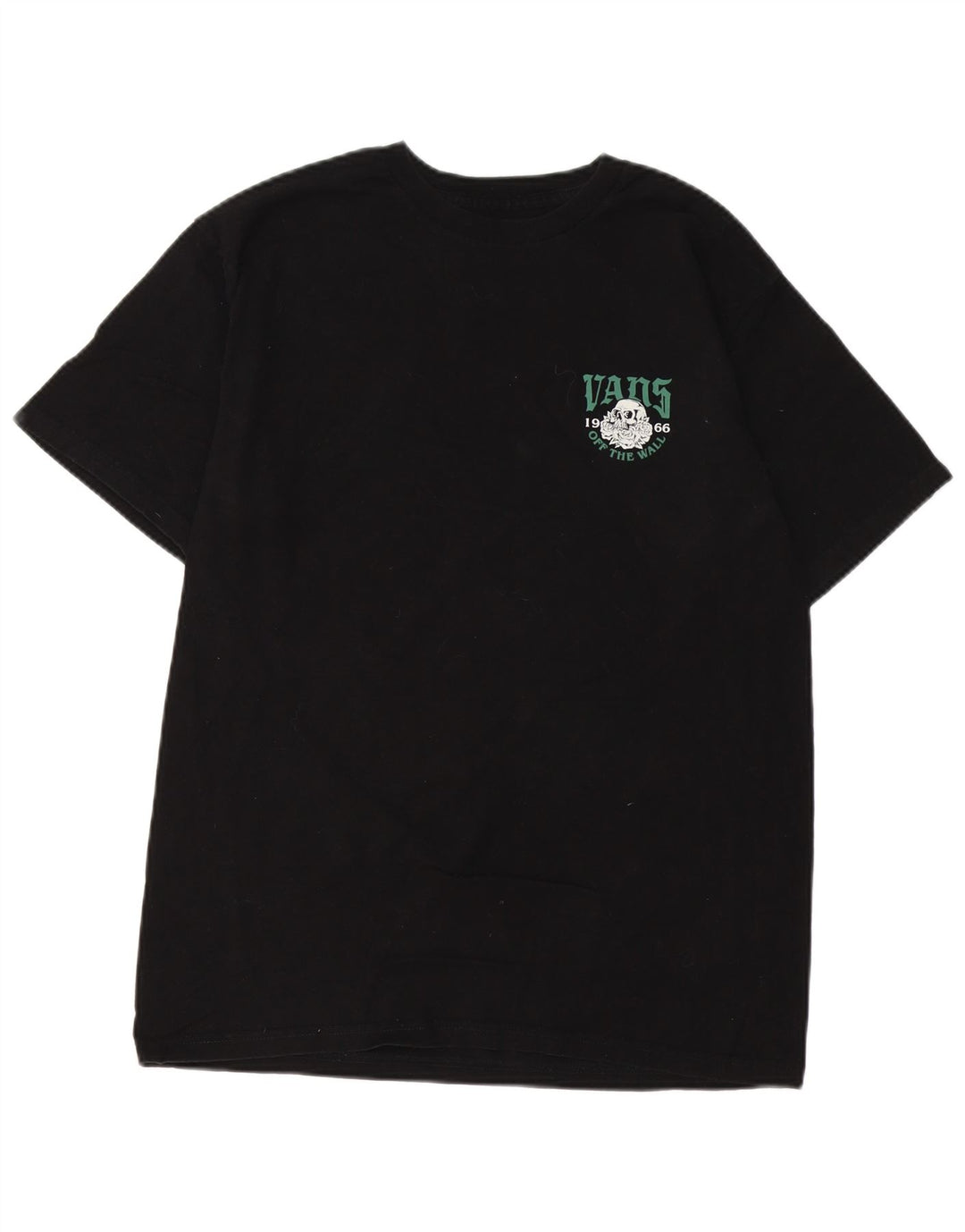 Мужская футболка классического кроя с графическим рисунком VANS, средний черный хлопковый топ
