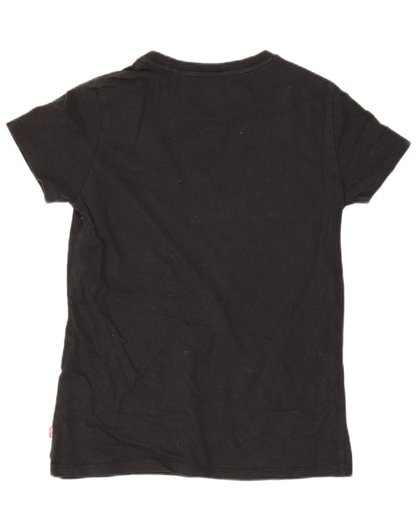 Женская футболка с рисунком Levi's Top UK 2 2XS Черная