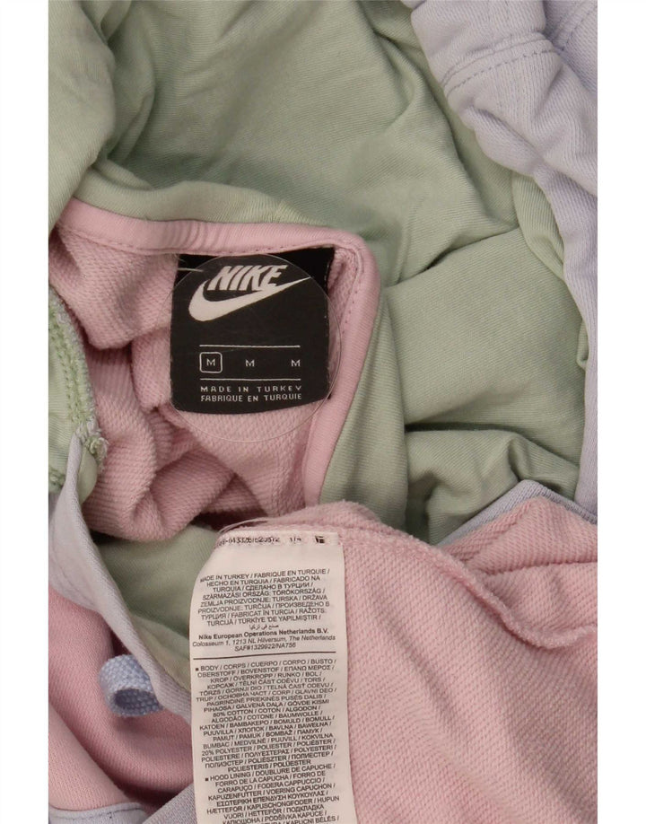 Женский джемпер с капюшоном оверсайз Nike UK 14, средний, разноцветный, с цветными блоками