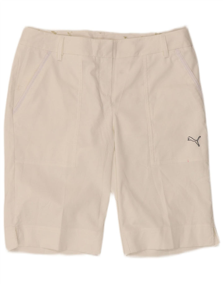 Женские шорты чинос Puma UK 12 Medium W34 Белый полиэстер