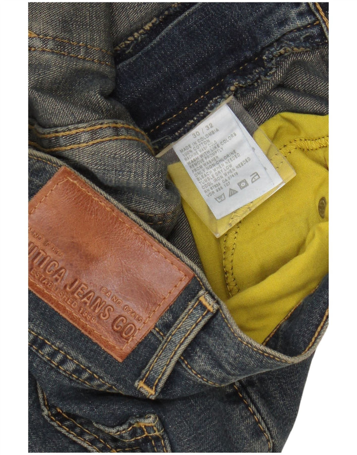 Мужские прямые джинсы Nautica W30 L32, синие, хлопок