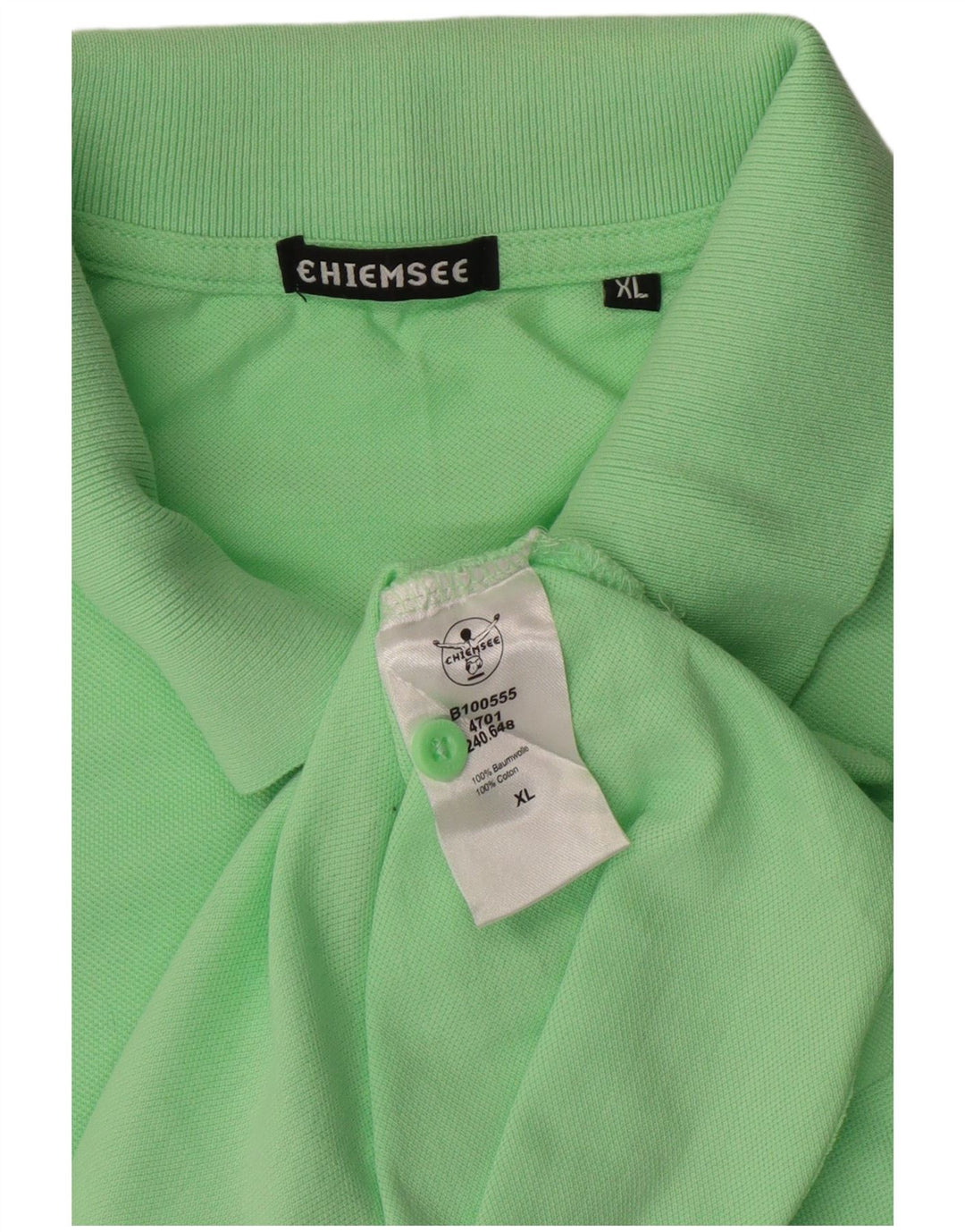 CHIEMSEE Mens Polo Shirt XL Green Cotton