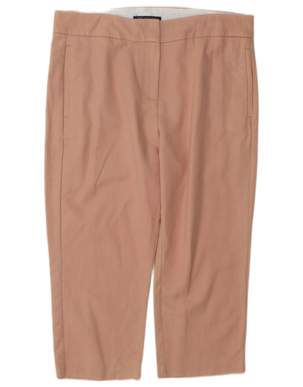 Женские прямые брюки чинос Marks & Spencer UK 14, большие W34 L21, розовые