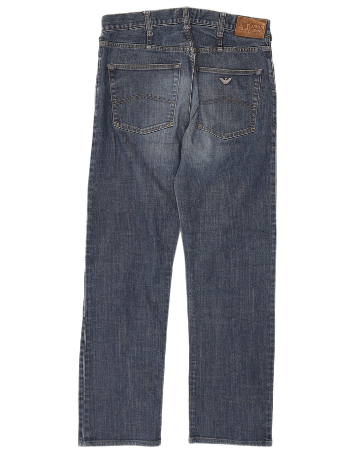 Мужские прямые джинсы Armani W32 L31 синие, хлопок