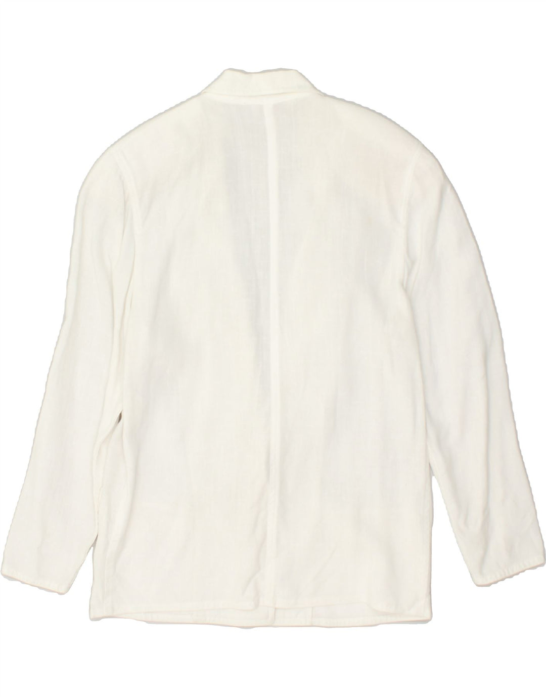 VINTAGE Womens 1 Button Blazer Jacket UK 12 Medium White | Vintage Vintage | Thrift | Second-Hand Vintage | Used Clothing | Messina Hembry 