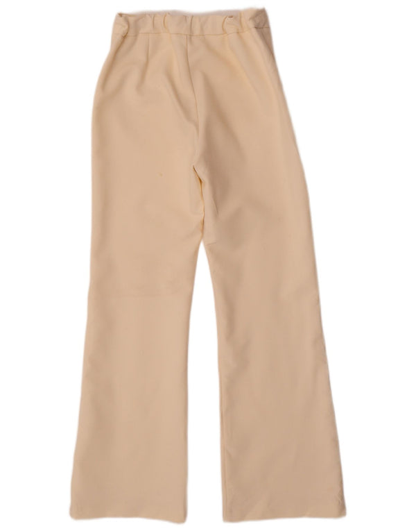 ZARA Повседневные брюки с высокой талией для девочек 13–14 лет W26 L28 Off White