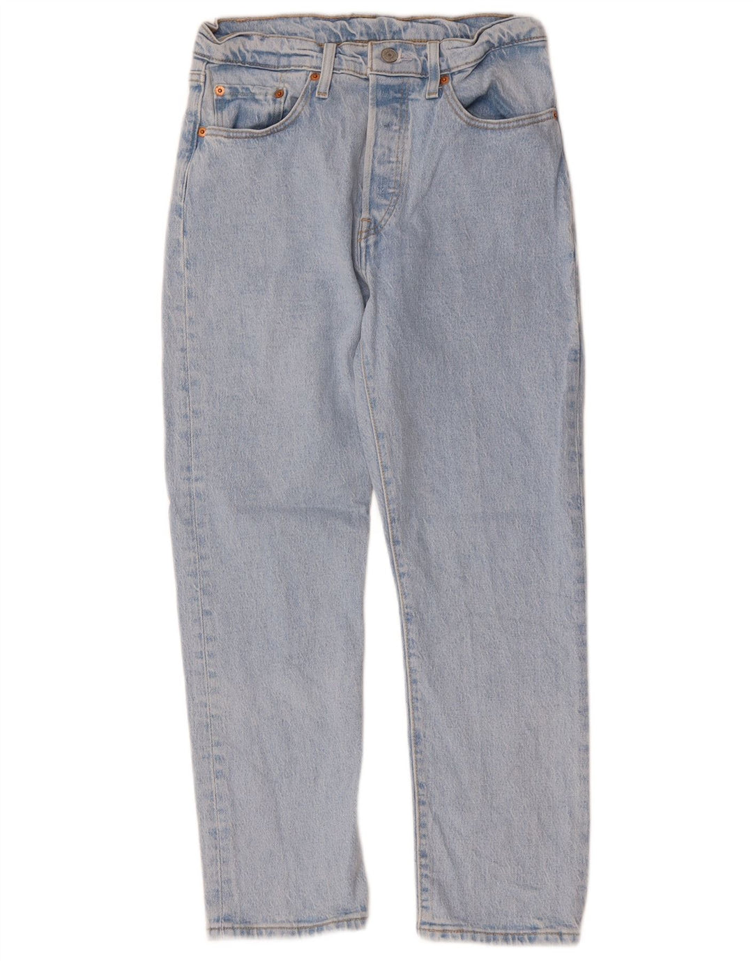 Женские прямые джинсы LEVI'S 501 W28 L26 синие, хлопок