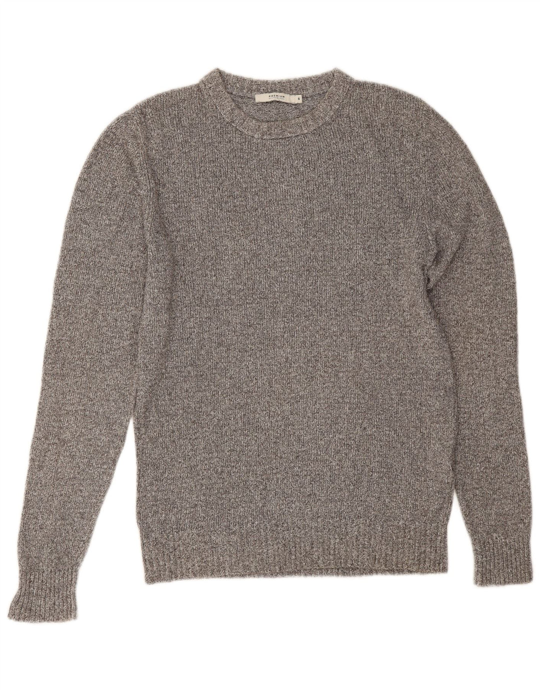 Мужской джемпер с круглым вырезом Jack & Jones, маленький серый хлопковый свитер