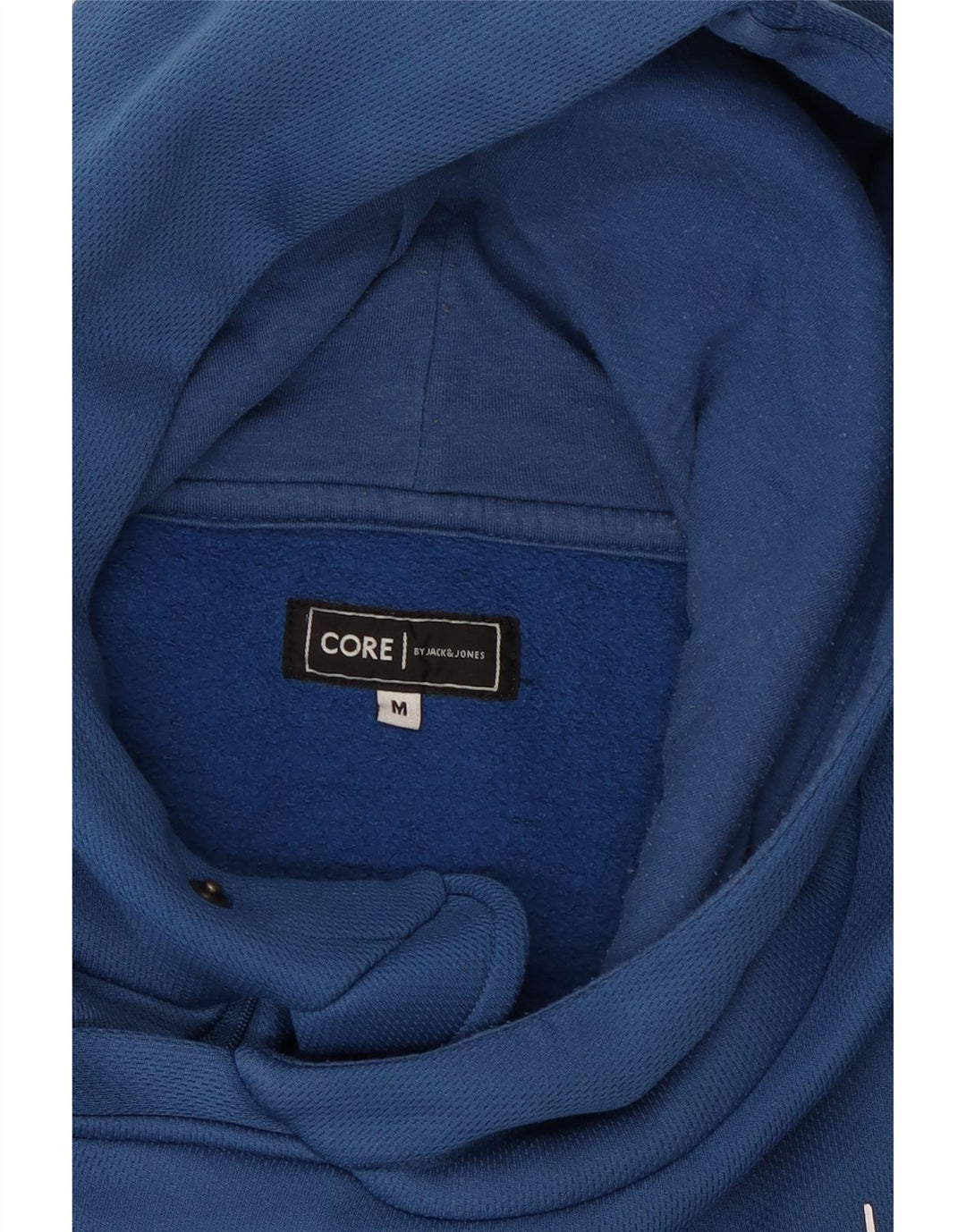 Мужской джемпер с капюшоном Jack & Jones Core с рисунком, средний синий, полиэстер