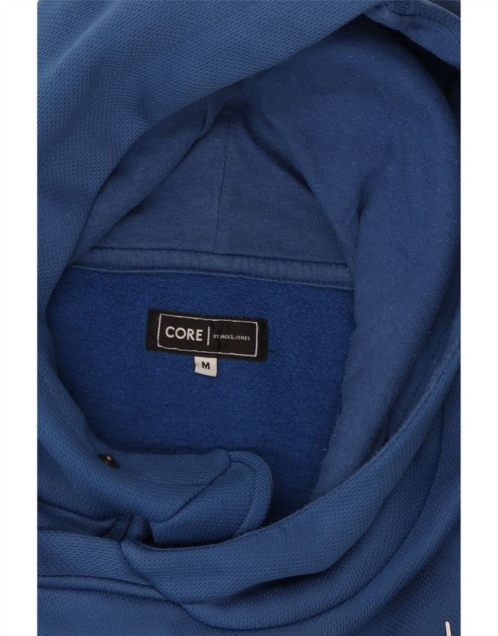 Мужской джемпер с капюшоном Jack & Jones Core с рисунком, средний синий, полиэстер