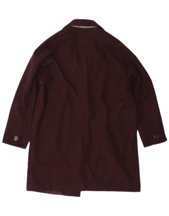 Женское пальто Topshop UK 12, средний бордовый полиэстер