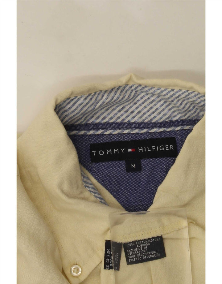 Мужская рубашка Tommy Hilfiger из хлопка среднего желтого цвета