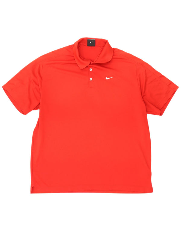 Мужская рубашка-поло NIKE Dri Fit UK 47/48, 2XL, красный полиэстер