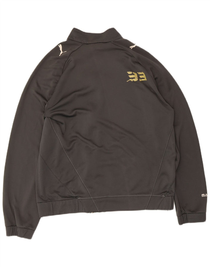 Мужской спортивный костюм Puma с графическим рисунком, верхняя куртка XL, серый полиэстер