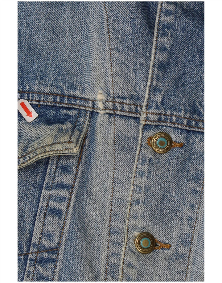 Женская джинсовая куртка оверсайз JEP'S UK 10, маленькая синяя, хлопок