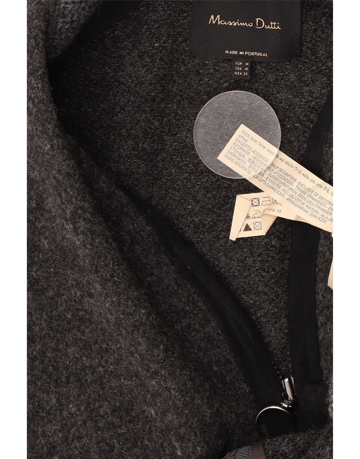 Женский свитер-кардиган оверсайз Massimo Dutti UK 14, средний серый