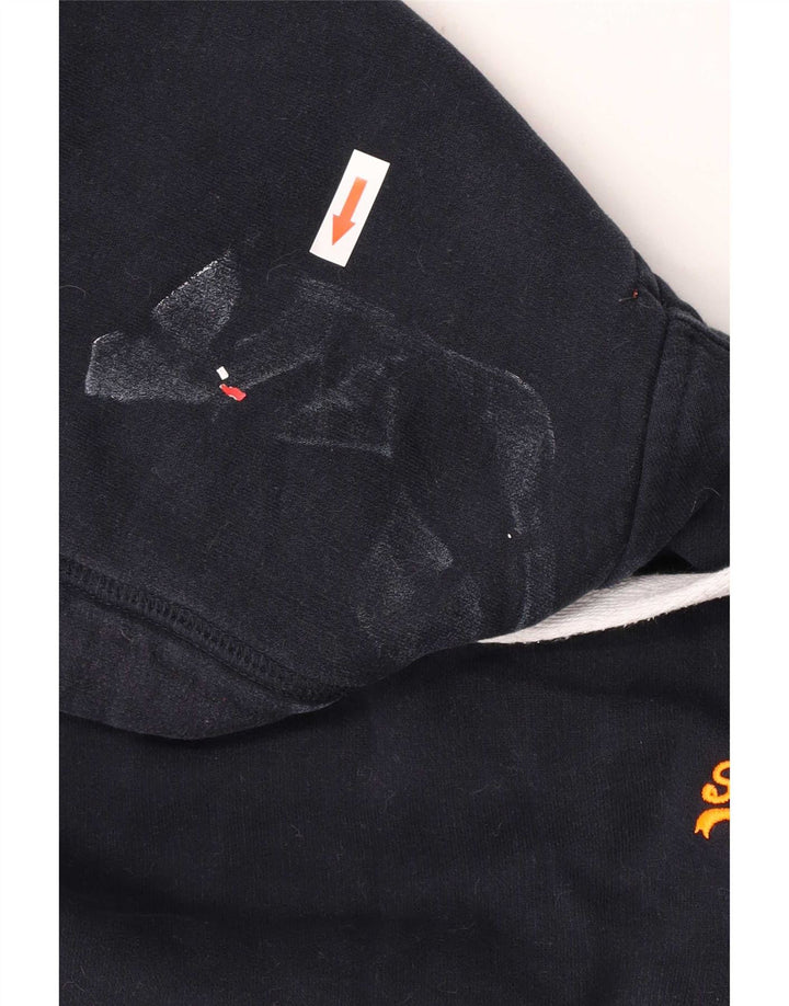 Мужской джемпер с капюшоном Superdry, большой, темно-синий