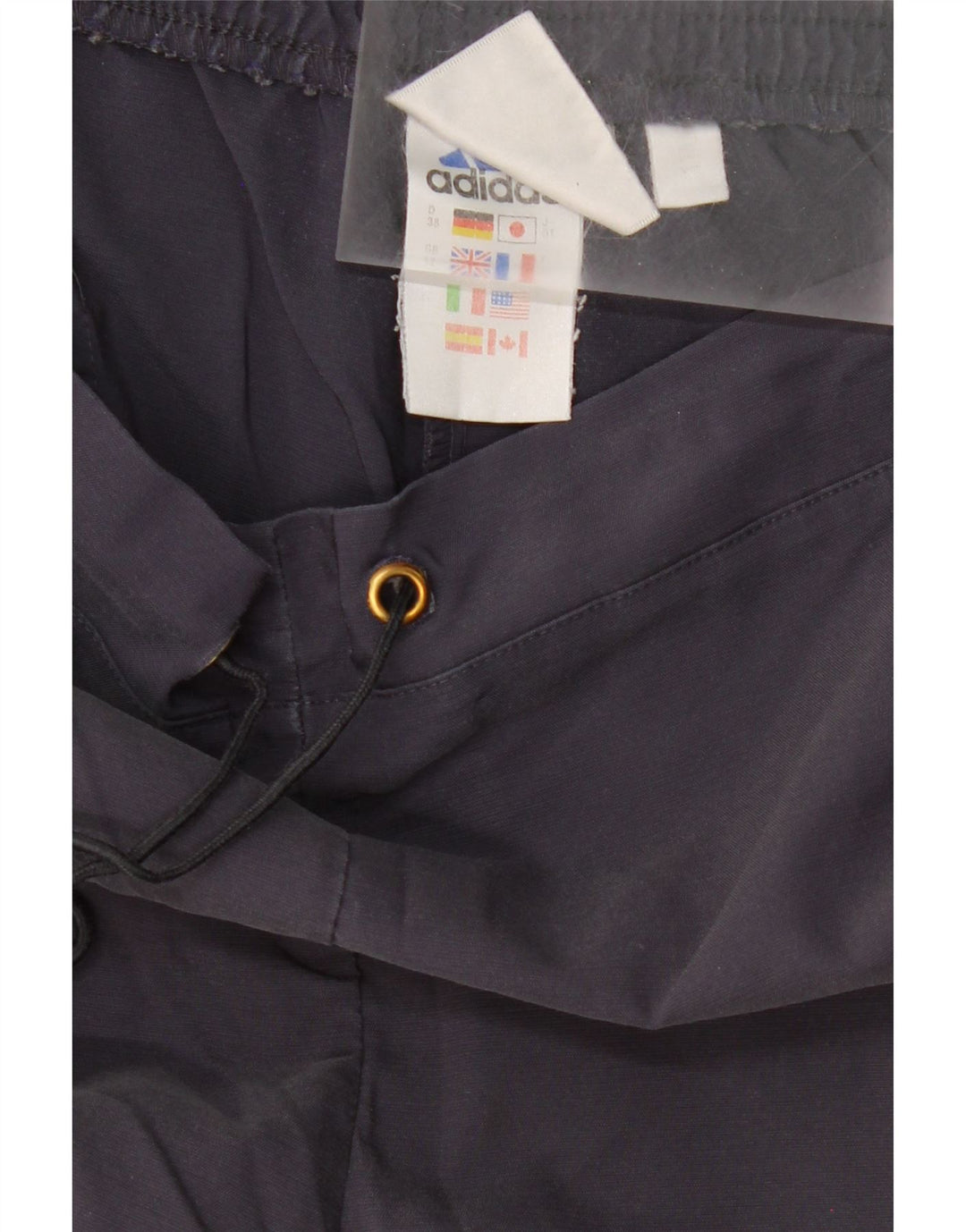 ADIDAS Womens Tracksuit Trousers UK 12 Medium  Navy Blue Vintage Adidas and Second-Hand Adidas from Messina Hembry 
