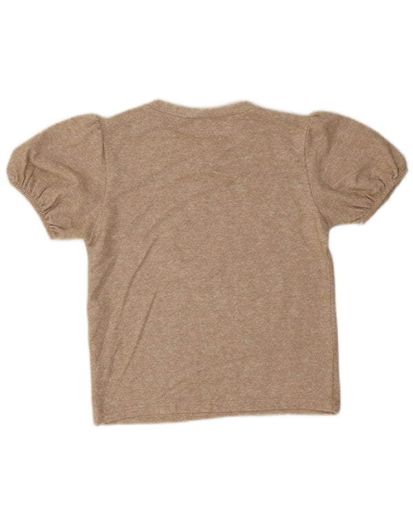 Женская блузка Zara Top UK 12, средний бежевый