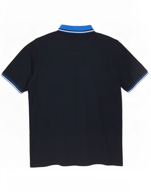 Мужская рубашка-поло для регби Jack & Jones 2XL, хлопковая темно-синяя полоска