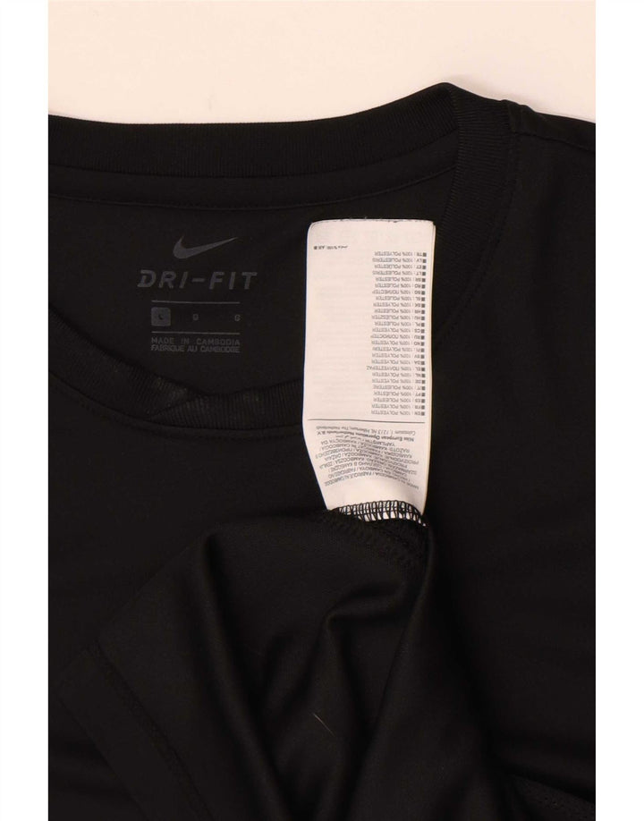 Мужская футболка Nike Dri Fit, большой черный полиэстер