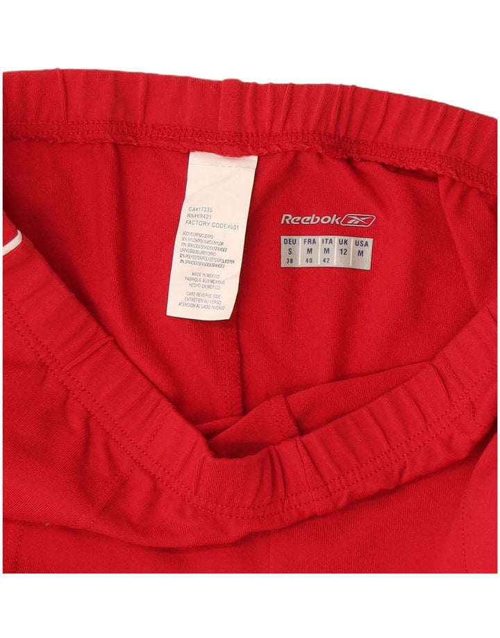 Женские спортивные брюки Reebok UK 12, нейлон, средний красный