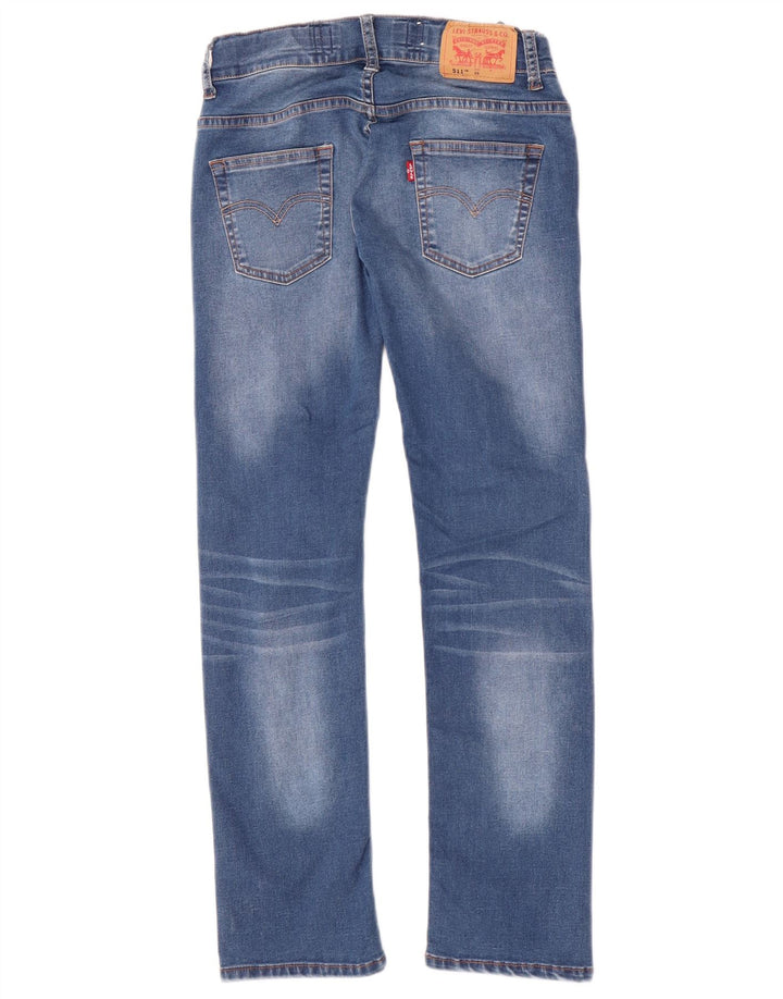 Джинсы Levi's 511 Slim для мальчиков 9–10 лет W24 L27, синий хлопок