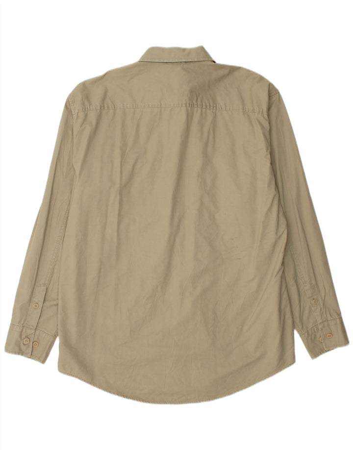 TIMBERLAND Мужская рубашка с рисунком, большой размер, цвет хаки, хлопок