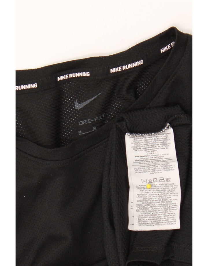 Мужская футболка Nike Dri Fit, средний черный полиэстер