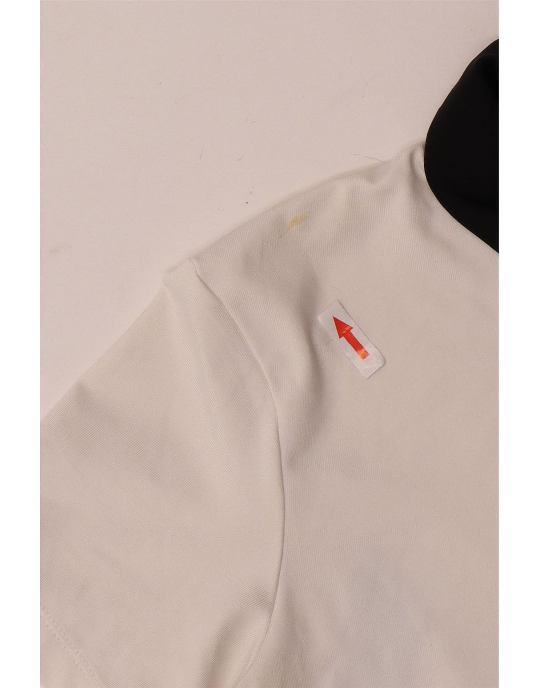 Женская рубашка-поло Nike Dri Fit UK 10, маленькая белая с цветными блоками