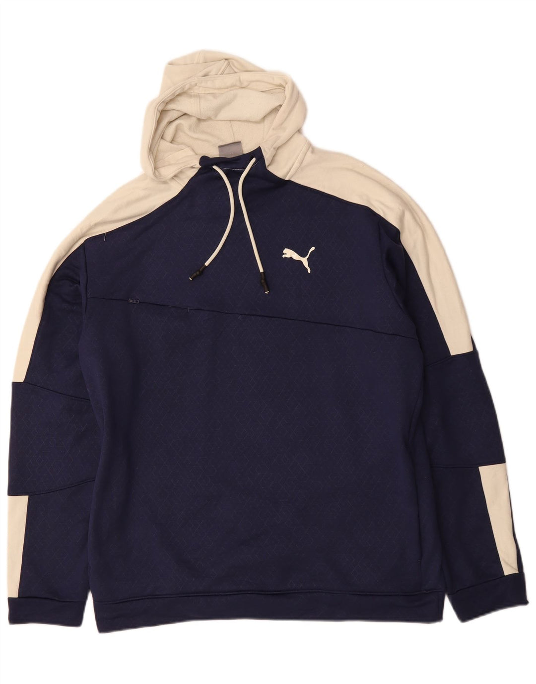 Мужской джемпер с капюшоном PUMA, большой темно-синий, цветной блок