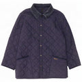 Мужская стеганая куртка Barbour LIDDESDALE UK 40, большая темно-синяя нейлоновая