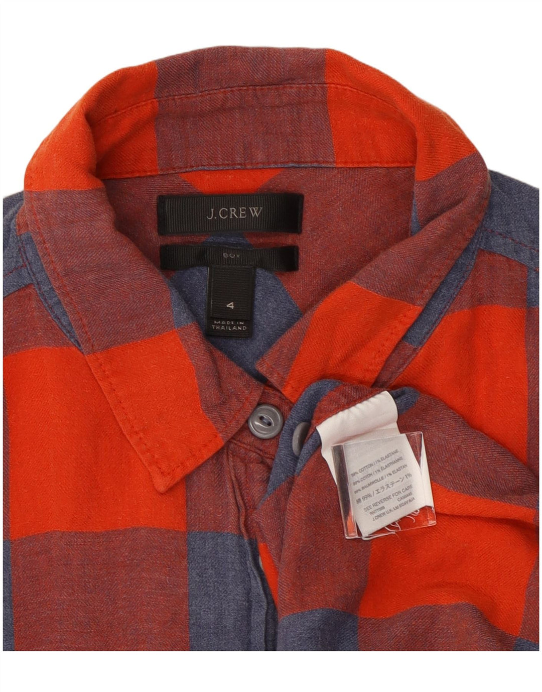 Женская фланелевая рубашка J. Crew, размер США 4, маленькая красная клетка, хлопок