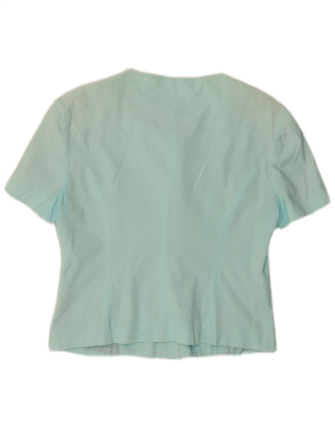 BENETTON Женский пиджак с 5 пуговицами и коротким рукавом IT 44 Средний Бирюзовый