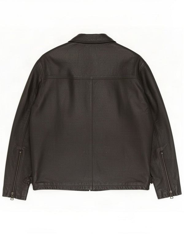 Gant Мужская кожаная куртка Madison UK 42 XL, черная
