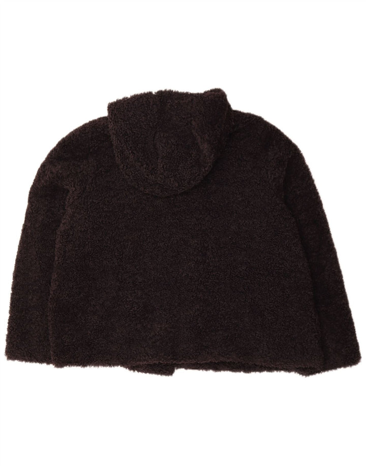 Женская флисовая куртка с капюшоном Marks & Spencer UK 22 3XL Темно-синий полиэстер
