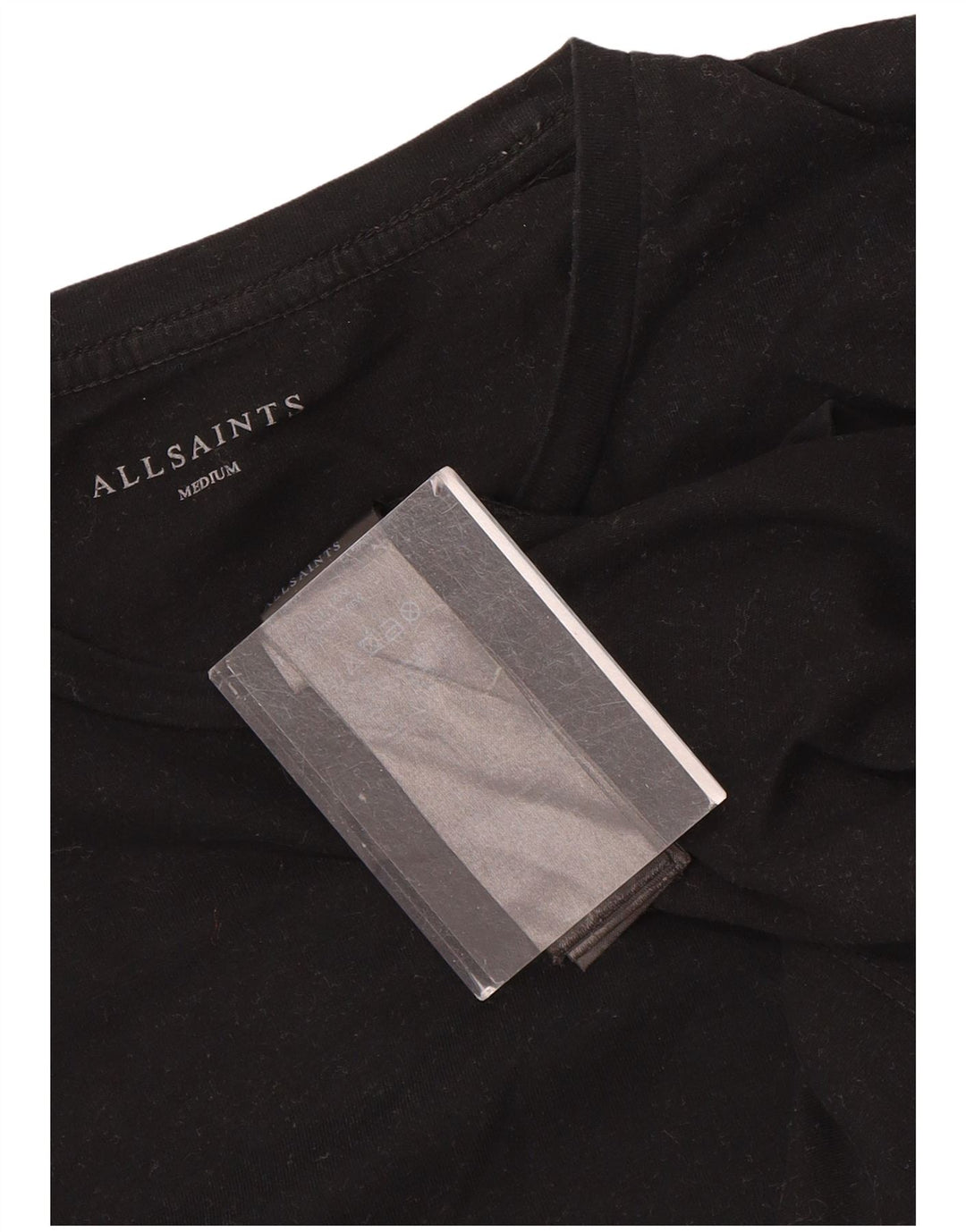 Мужская футболка All Saints из хлопка среднего размера, черная