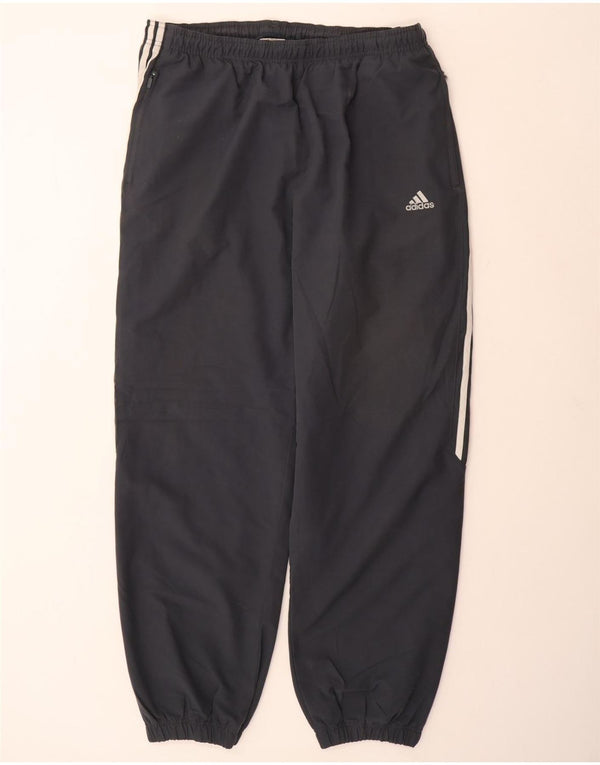 ADIDAS Mens Tracksuit Trousers Joggers XL  Navy Blue Polyester