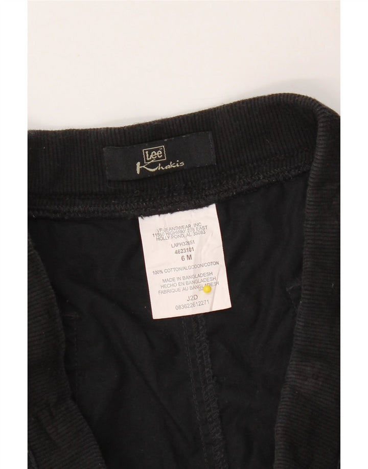 LEE Womens Khakis Chino Shorts US 6 Medium W30  Black Cotton Vintage Lee and Second-Hand Lee from Messina Hembry 