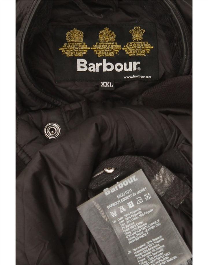 Мужская стеганая куртка Barbour UK 44 2XL черная из полиамида
