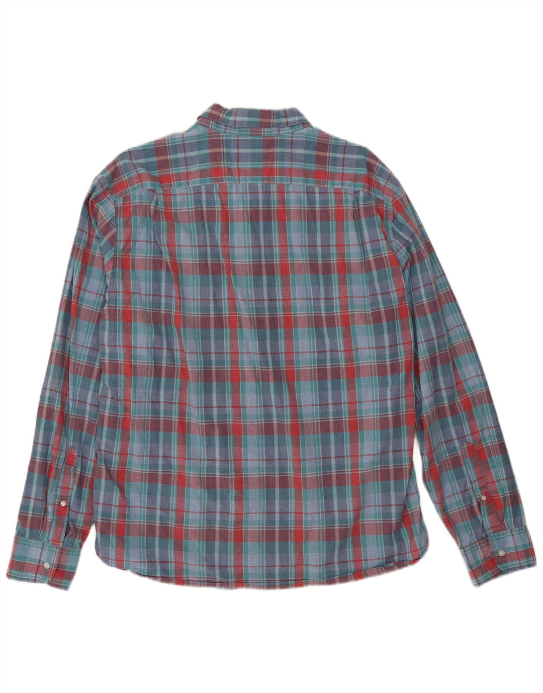 Мужская узкая рубашка J. Crew XL, синяя клетка, хлопок