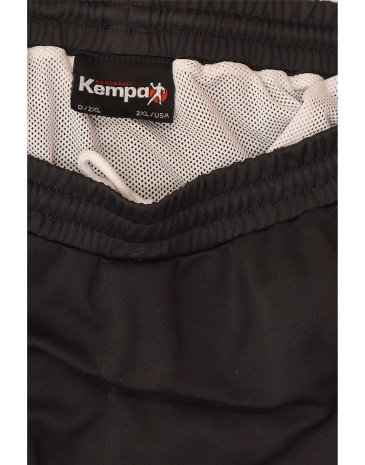 Мужские спортивные шорты VINTAGE с графическим рисунком 2XL, серые с цветными блоками