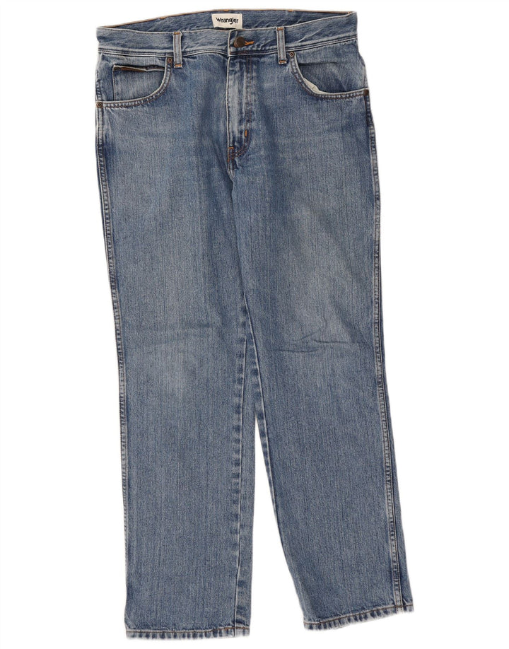Мужские прямые джинсы Wrangler Texas W34 L30, синий хлопок