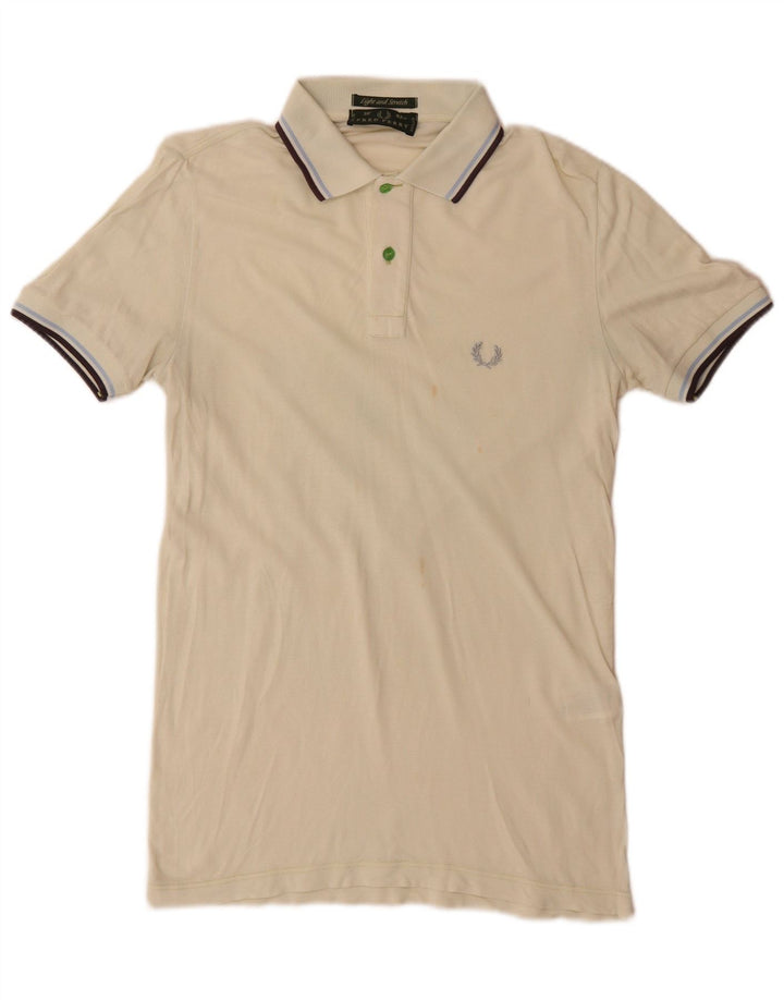 Мужская рубашка-поло Fred Perry, хлопковая маленькая зеленая полоска