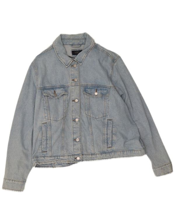 Женская джинсовая куртка Marks & Spencer UK 28 6XL, синяя, хлопок