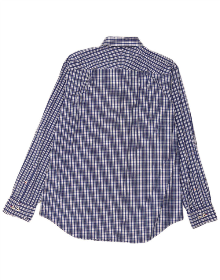 Мужская рубашка Charles Tyrwhitt, большая синяя клетка, хлопок