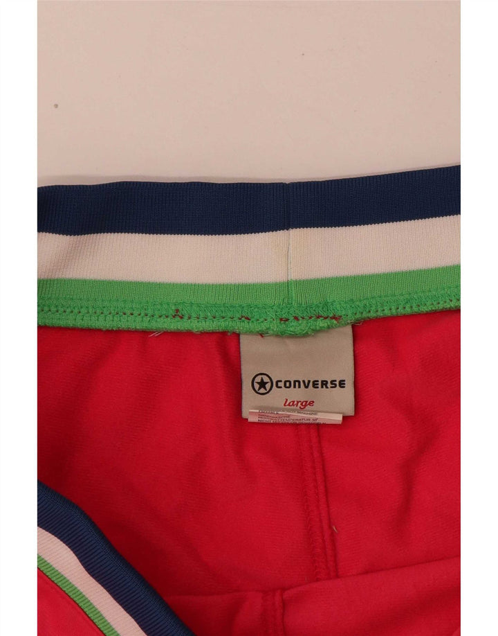 Женские спортивные шорты Converse UK 14, полиэстер, большие розовые полоски