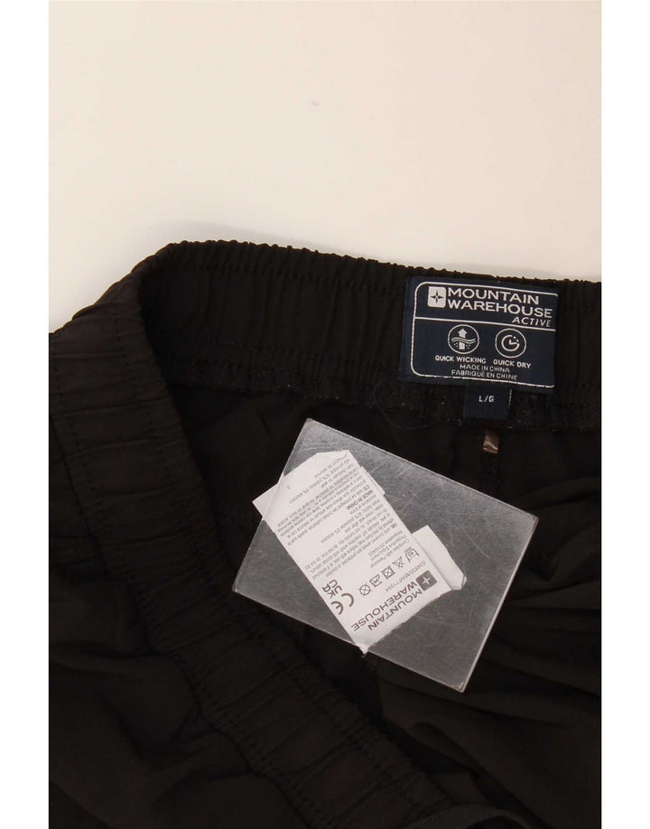 Женские спортивные шорты Mountain Warehouse UK 14, большие черные из полиэстера