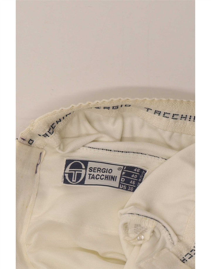 Женские повседневные шорты Sergio Tacchini IT 46, большие W32, белые с цветными блоками